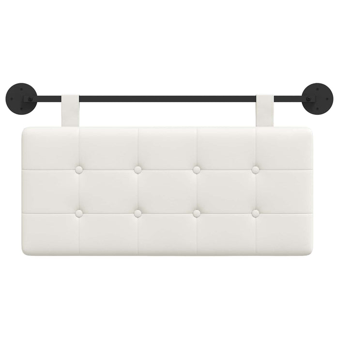 Cap de pat suspendat Alb 100 x 55 x 5 cm Piele artificială - WALTI WALTI