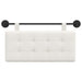 Cap de pat suspendat Alb 100 x 55 x 5 cm Piele artificială - WALTI WALTI