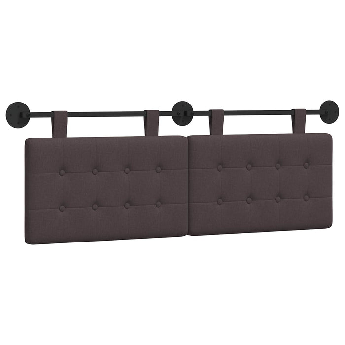 Cap de pat suspendat Pe perete Maro închis 130 x 55 x 5 cm - WALTI WALTI