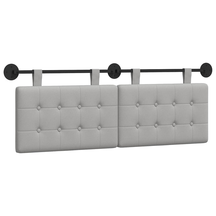 Cap de pat suspendat Gri nori 150 x 55 x 5 cm țesătură - WALTI WALTI
