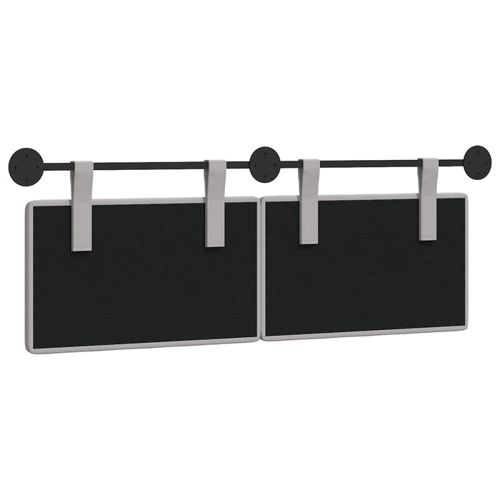 Cap de pat suspendat Gri nori 150 x 55 x 5 cm țesătură - WALTI WALTI