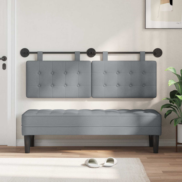 Cap de pat suspendat Pe perete Gri deschis 150 x 55 x 5 cm - WALTI WALTI
