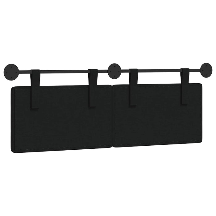 Cap de pat suspendat Pe perete Negru 150 x 55 x 5 cm - WALTI WALTI