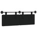 Cap de pat suspendat Pe perete Negru 150 x 55 x 5 cm - WALTI WALTI