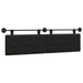 Cap de pat suspendat Negru 170 x 55 x 5 cm Piele artificială - WALTI WALTI