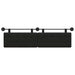 Cap de pat suspendat Negru 170 x 55 x 5 cm Piele artificială - WALTI WALTI