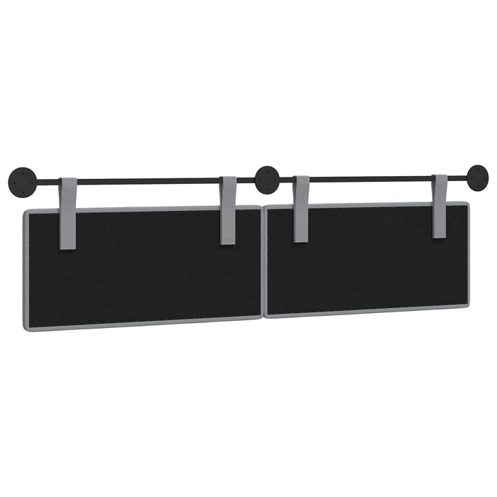 Cap de pat suspendat Gri deschis 190 x 55 x 5 cm țesătură - WALTI WALTI