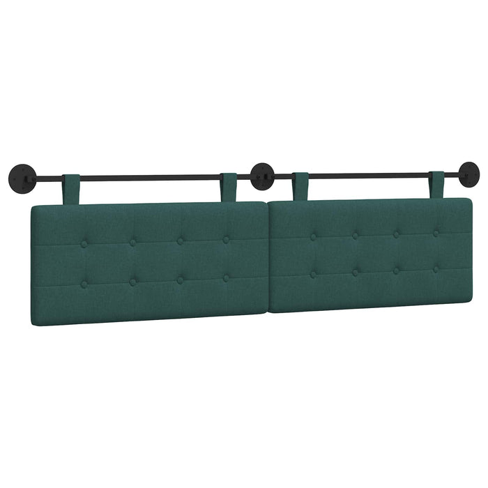 Cap de pat suspendat Verde închis 190 x 55 x 5 cm țesătură - WALTI WALTI