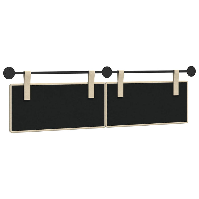 Cap de pat suspendat Pe perete Crem 190 x 55 x 5 cm țesătură - WALTI WALTI