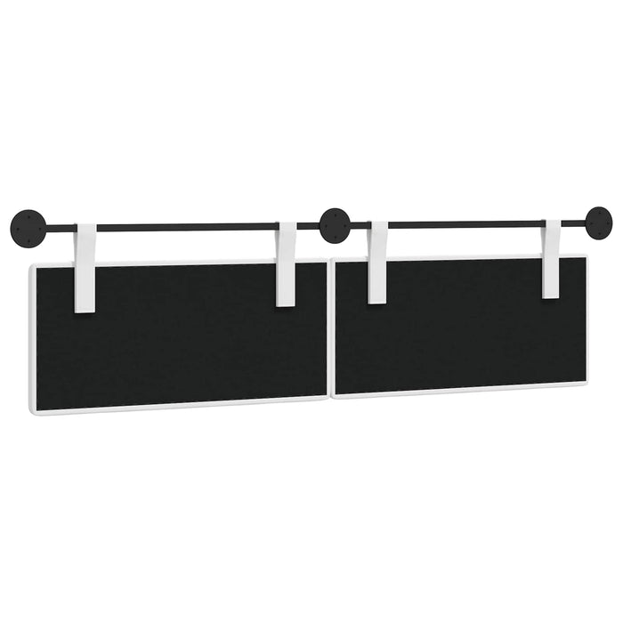Cap de pat suspendat Pe perete Alb 190 x 55 x 5 cm țesătură - WALTI WALTI