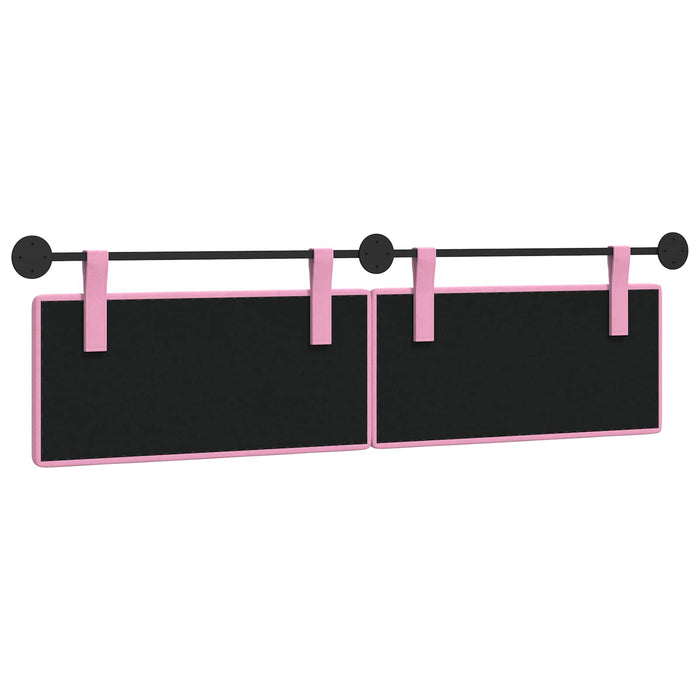 Cap de pat suspendat Pe perete Roz 190 x 55 x 5 cm țesătură - WALTI WALTI