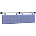Cap de pat suspendat Albastru Jeans 190 x 55 x 5 cm țesătură - WALTI WALTI