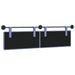 Cap de pat suspendat Albastru Jeans 190 x 55 x 5 cm țesătură - WALTI WALTI