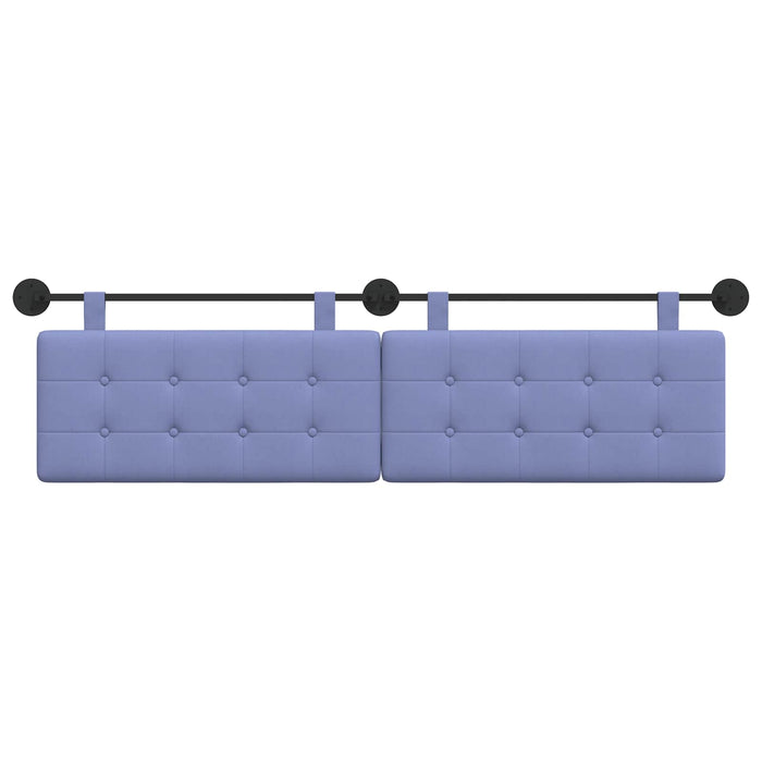 Cap de pat suspendat Albastru Jeans 190 x 55 x 5 cm țesătură - WALTI WALTI