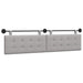 Cap de pat suspendat Pe perete Gri nori 210 x 55 x 5 cm - WALTI WALTI