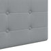 Cap de pat suspendat Pe perete Gri deschis 210 x 55 x 5 cm - WALTI WALTI