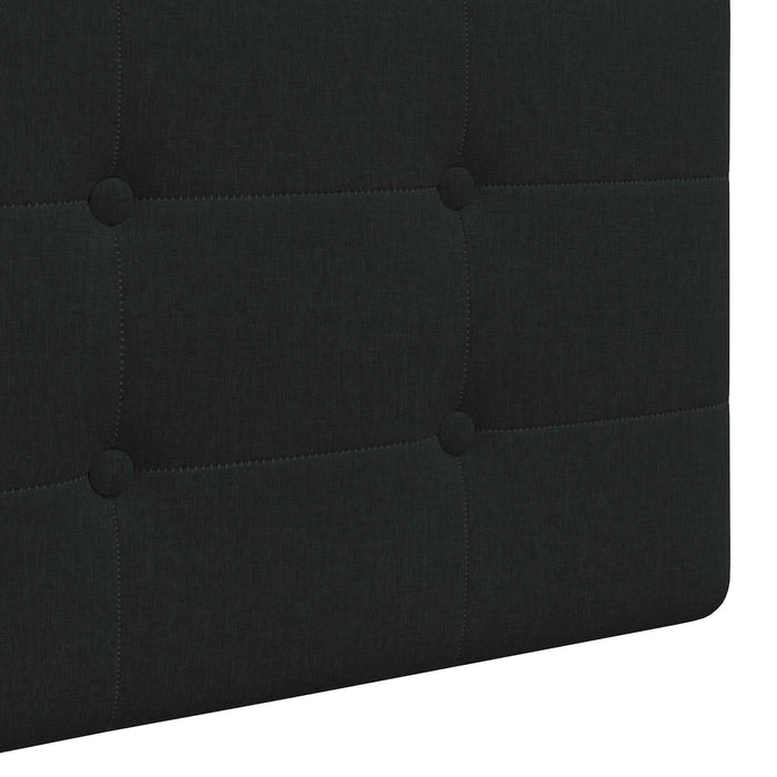 Cap de pat suspendat Pe perete Negru 210 x 55 x 5 cm - WALTI WALTI