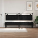 Cap de pat suspendat Pe perete Negru 210 x 55 x 5 cm - WALTI WALTI