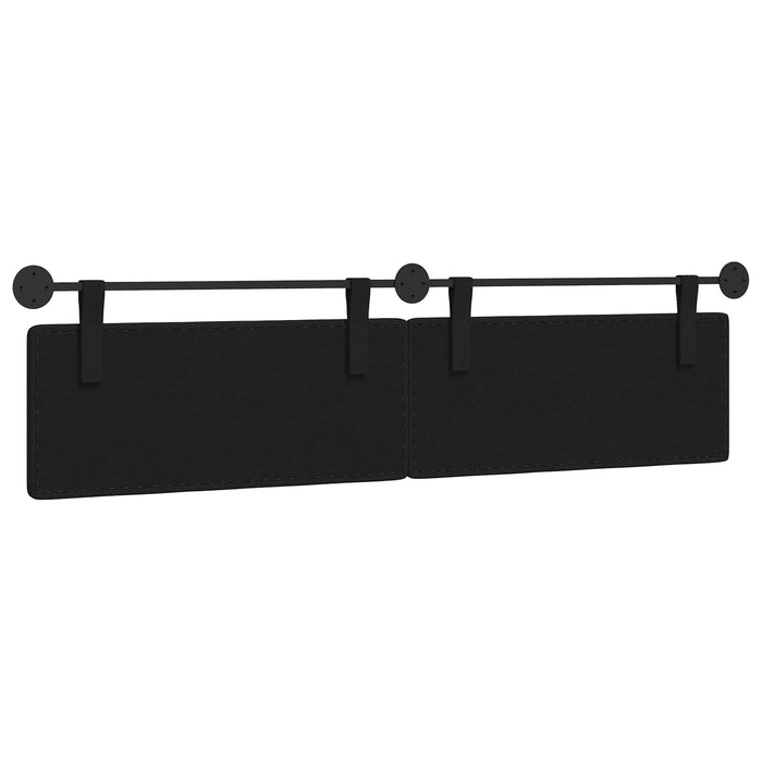Cap de pat suspendat Pe perete Negru 210 x 55 x 5 cm - WALTI WALTI