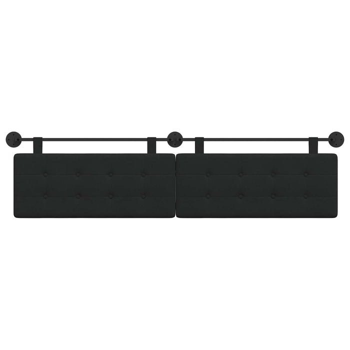 Cap de pat suspendat Pe perete Negru 210 x 55 x 5 cm - WALTI WALTI
