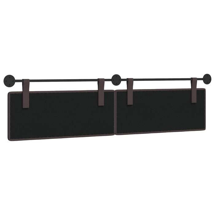 Cap de pat suspendat Pe perete Maro închis 210 x 55 x 5 cm - WALTI WALTI