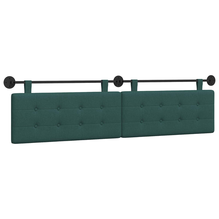Cap de pat suspendat Pe perete Verde închis 210 x 55 x 5 cm - WALTI WALTI