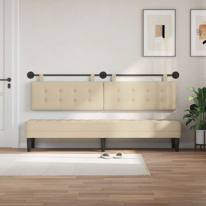 Cap de pat suspendat Pe perete Crem 210 x 55 x 5 cm - WALTI WALTI