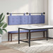 Cap de pat suspendat Pe perete Albastru Jeans 210 x 55 x 5 cm - WALTI WALTI