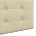 Cap de pat suspendat Crem 210 x 55 x 5 cm Piele artificială - WALTI WALTI