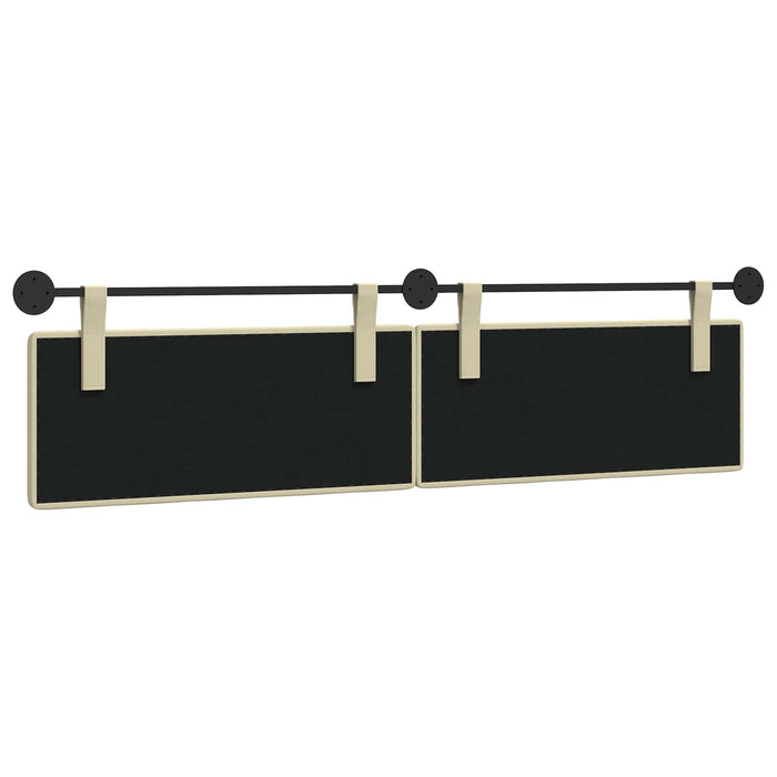 Cap de pat suspendat Crem 210 x 55 x 5 cm Piele artificială - WALTI WALTI