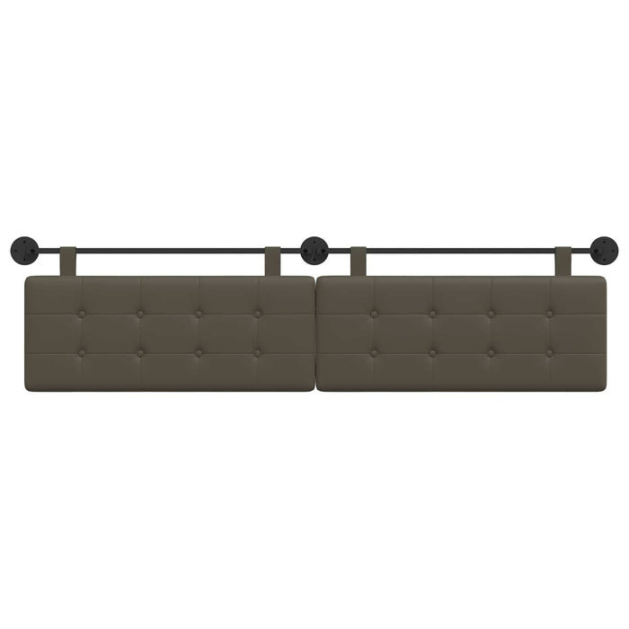 Cap de pat suspendat Gri 210 x 55 x 5 cm Piele artificială - WALTI WALTI