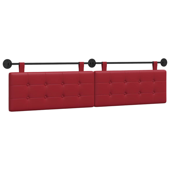 Cap de pat suspendat Roșu Vin 210 x 55 x 5 cm Piele artificială - WALTI WALTI