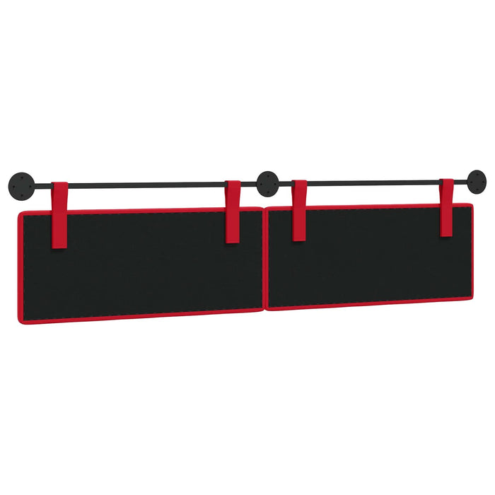 Cap de pat suspendat Roșu 210 x 55 x 5 cm Piele artificială - WALTI WALTI