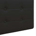 Cap de pat suspendat Negru 210 x 55 x 5 cm Piele artificială - WALTI WALTI