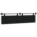 Cap de pat suspendat Negru 210 x 55 x 5 cm Piele artificială - WALTI WALTI