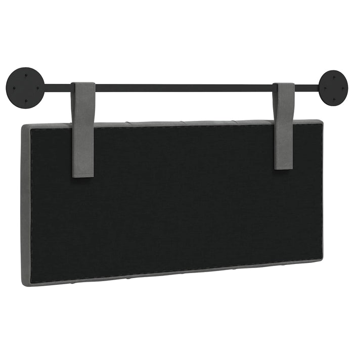 Cap de pat suspendat Gri închis 90 x 55 x 7 cm Catifea - WALTI WALTI