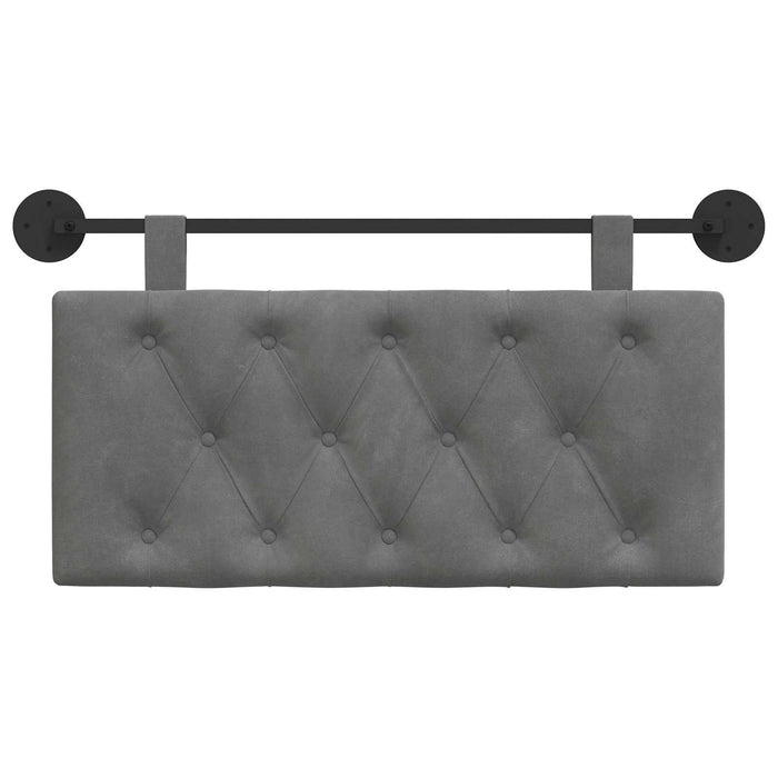Cap de pat suspendat Gri închis 90 x 55 x 7 cm Catifea - WALTI WALTI