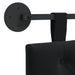Cap de pat suspendat Pe perete Negru 90 x 55 x 7 cm Catifea - WALTI WALTI