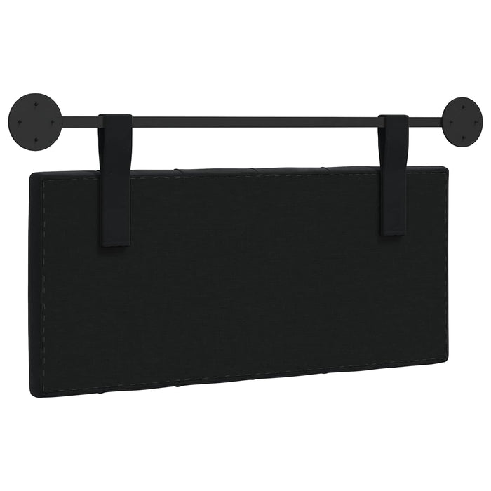 Cap de pat suspendat Pe perete Negru 90 x 55 x 7 cm Catifea - WALTI WALTI