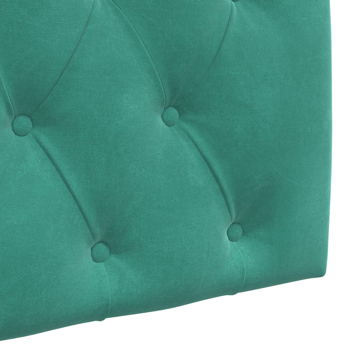 Cap de pat suspendat Pe perete Turcoaz 90 x 55 x 7 cm Catifea - WALTI WALTI