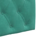 Cap de pat suspendat Pe perete Turcoaz 90 x 55 x 7 cm Catifea - WALTI WALTI