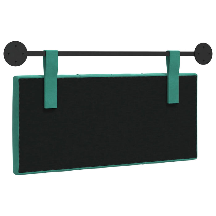 Cap de pat suspendat Pe perete Turcoaz 90 x 55 x 7 cm Catifea - WALTI WALTI