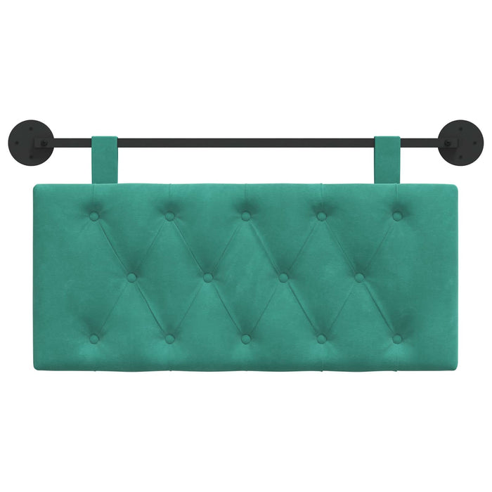 Cap de pat suspendat Pe perete Turcoaz 90 x 55 x 7 cm Catifea - WALTI WALTI