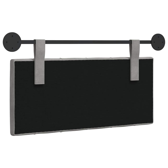 Cap de pat suspendat Gri deschis 100 x 55 x 7 cm Catifea - WALTI WALTI