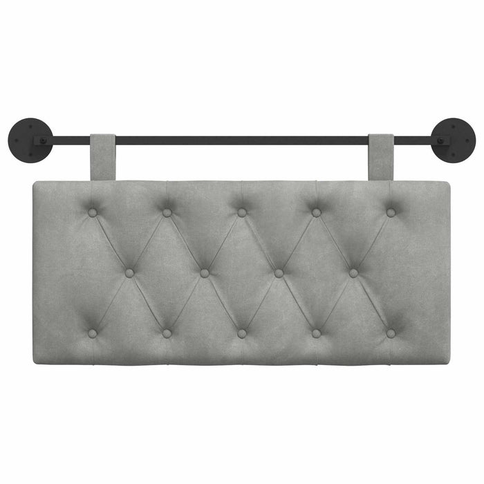 Cap de pat suspendat Gri deschis 100 x 55 x 7 cm Catifea - WALTI WALTI