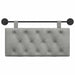 Cap de pat suspendat Gri deschis 100 x 55 x 7 cm Catifea - WALTI WALTI