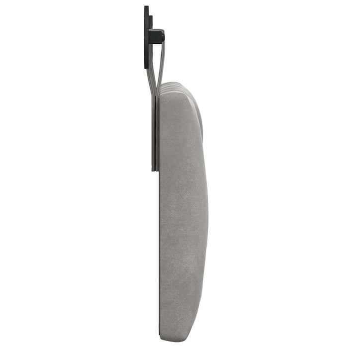 Cap de pat suspendat Gri deschis 100 x 55 x 7 cm Catifea - WALTI WALTI