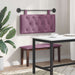 Cap de pat suspendat Pe perete Violet 100 x 55 x 7 cm Catifea - WALTI WALTI
