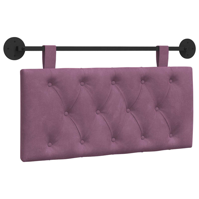 Cap de pat suspendat Pe perete Violet 100 x 55 x 7 cm Catifea - WALTI WALTI