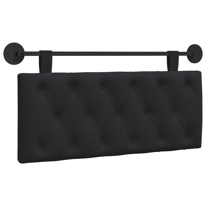 Cap de pat suspendat Pe perete Negru 110 x 55 x 7 cm țesătură - WALTI WALTI